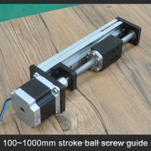 Easy operation ball screw driven ball screw linear rail guide with nema 23 stepper motor